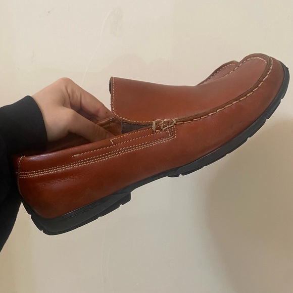 Alfani Made in Italy Brown Leather Loafers Men’s 9.5 Classic Slip-On Shoes main image 5